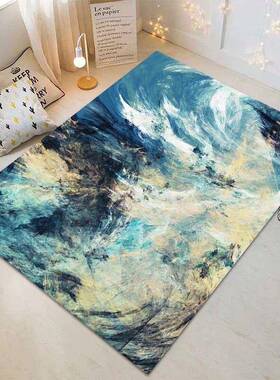 现代轻奢抽房象泼客厅卧HX-FYR-4室书户床边轻奢墨复古波斯风地入