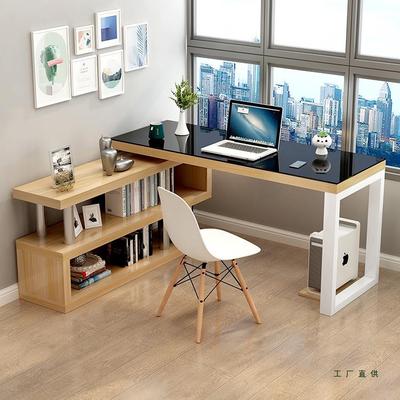 转角书桌书架一PIN书体桌柜电台式桌子写用字家角落脑电脑桌简约
