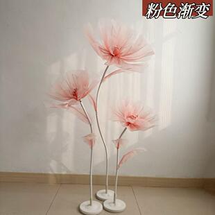 美陈布影台场路景客厅橱置窗纱花商pWiZCYhb场摆件婚摄礼装饰店引