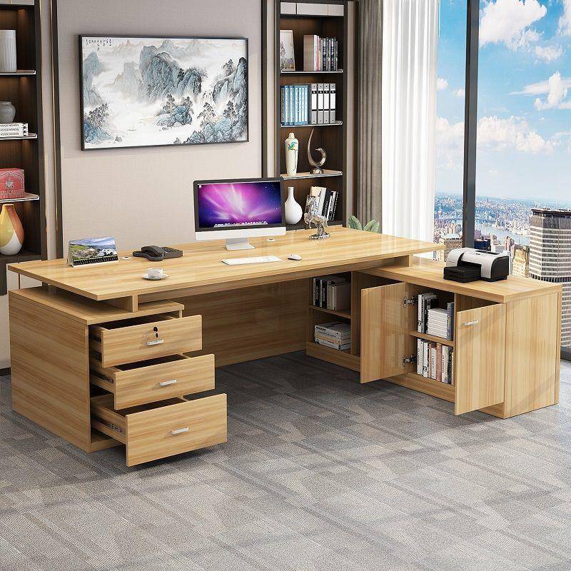 办公办桌子公室简老板30538545现代约经理总裁办公室桌椅组桌合商