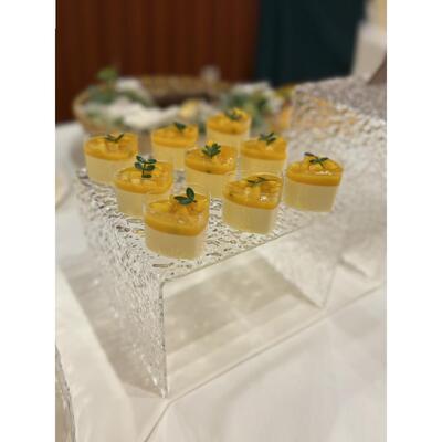 甜品台自餐台食物XY展示件架纹水波亚克力冷餐助点心茶歇摆台摆套