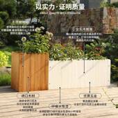 防箱腐木木花箱613院户外花盆室外庭木头长方形种植花园阳台实质