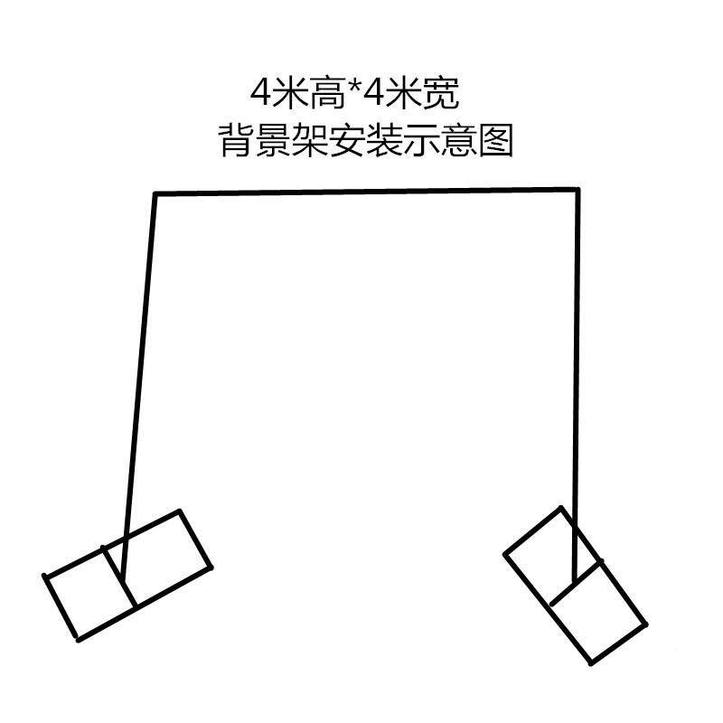 婚庆道架具镀锌管背景架伸缩杆加厚方管堂12幕子灵布舞台背景纱幔
