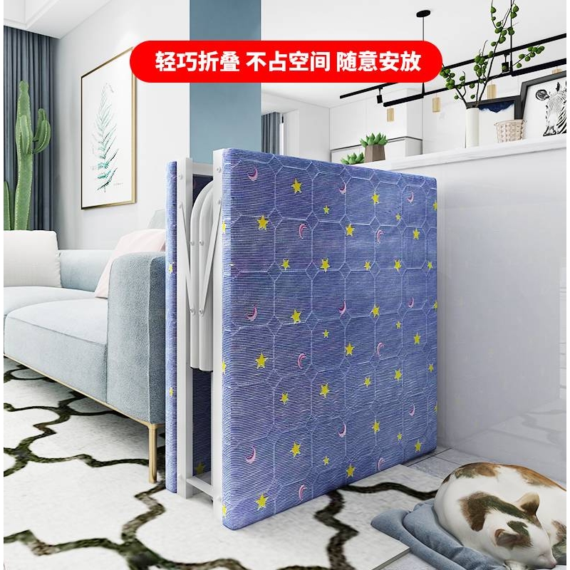 cs折叠床单人午休办公室午睡简易便携家用陪护租房成人双人木板铁