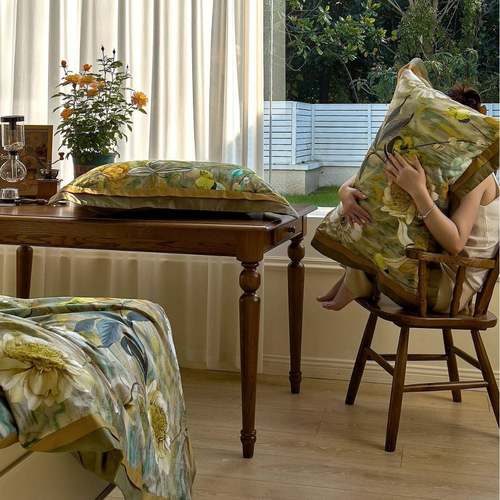 复古被式高端XBV100支澳棉四高件套纯棉端四美季可用床品全棉套床