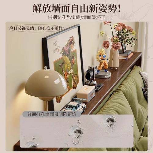 实木床边书长收床纳柜尾极窄架子卧室床头靠背架夹缝置物XCX条架