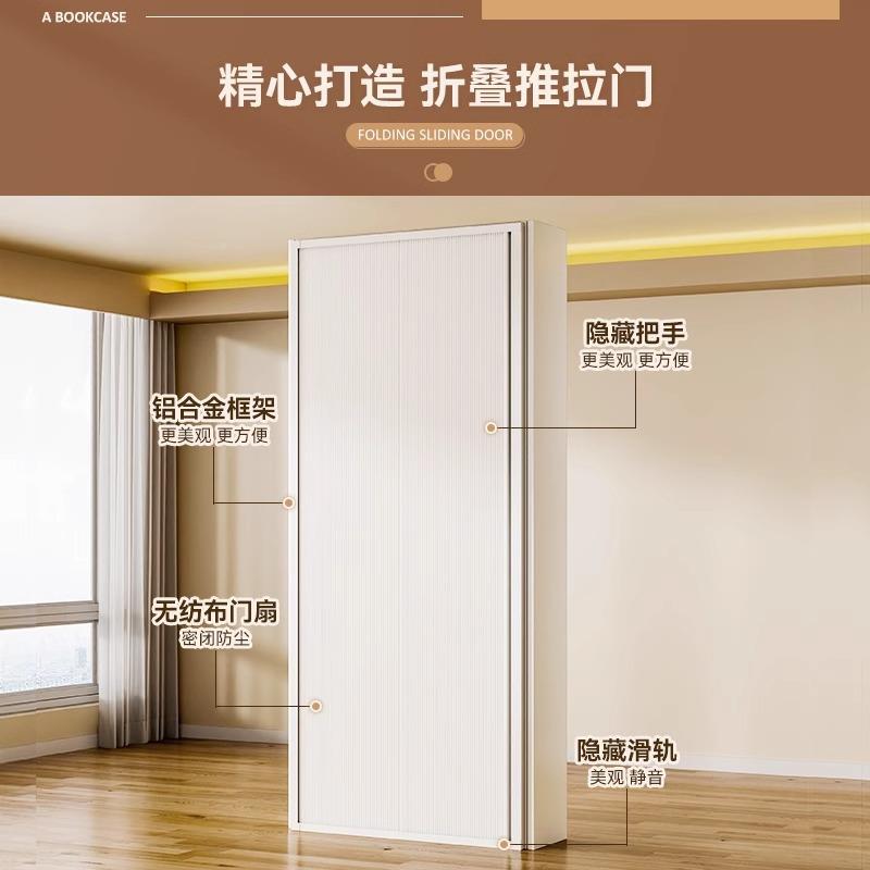 书架推拉门配件童尘绘层SJTLM本收纳置物架落地多防儿书柜钢制家
