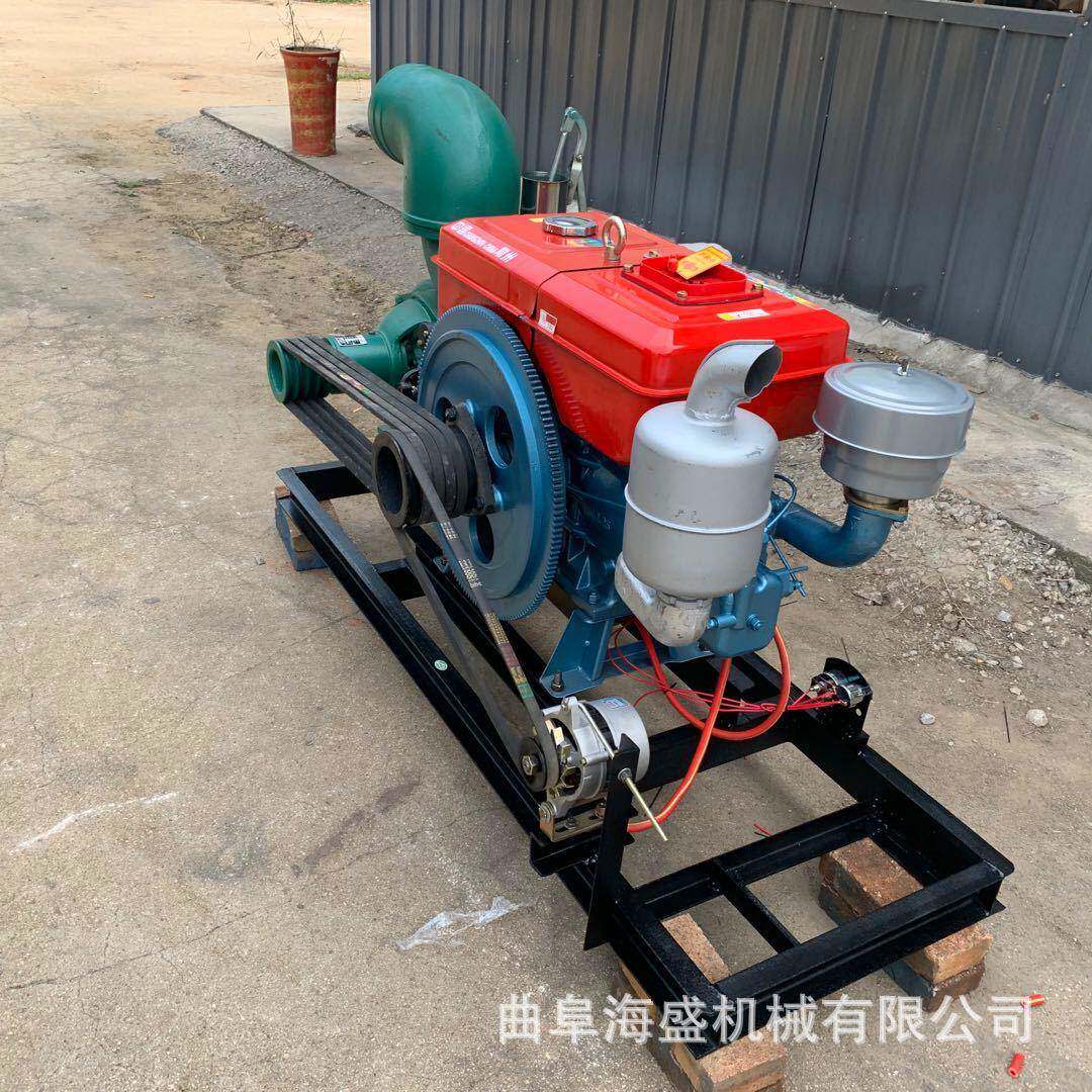 柴抽水泵油河底污水抽水水ENP泵旱抗涝备用柴油防发电机组泵