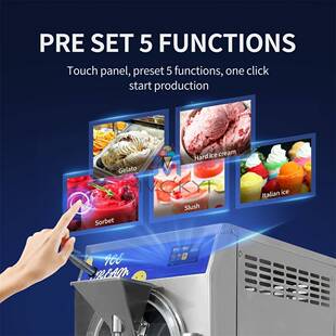 10L/H工510厂意式Gelto制造设备商用a硬质冰淋机硬冰8激淇凌机220