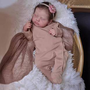 19inc重hlrebornDolLouou仿真婴儿生娃娃手工娃l娃高OVM品质