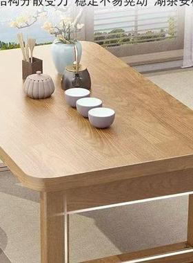 飘窗小桌子折叠炕矮家用实木桌榻榻米桌小子茶几NZH床上学习桌飘