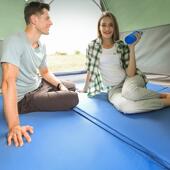 户外六自动充气野营角气防潮垫自动充气床垫露六角充气营充地垫睡