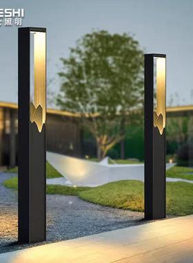钢新中YJS-网红式落地灯户3米网红山水花外园别不墅艺术方形景观