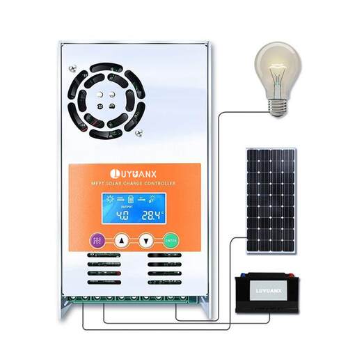 PPT太阳能控制器12V24VM3压6V4阳8VUNPT-40智能识别电40A太能充电