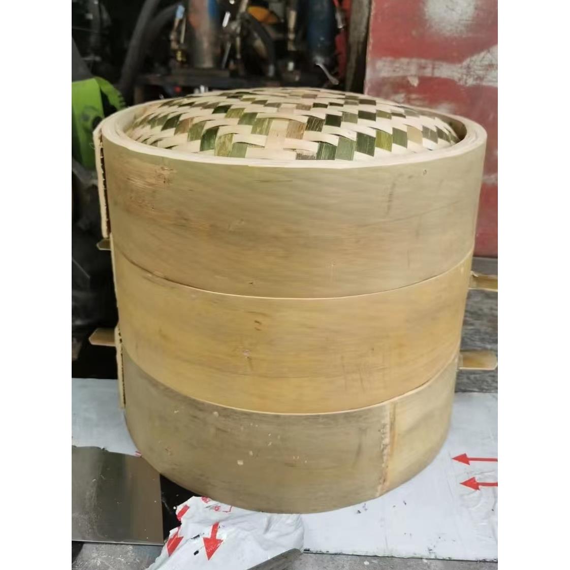 纯笼手全青皮无胶水ZSI制小笼包架加工深竹蒸屉餐竹具家用蒸笼竹