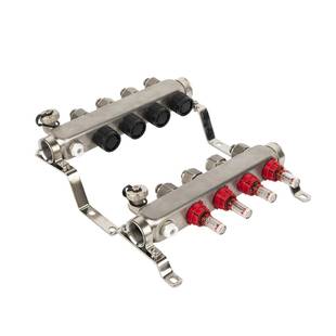 暖3不0钢4锈分集水器套装 5040地用地热分水器配件 全套家JX