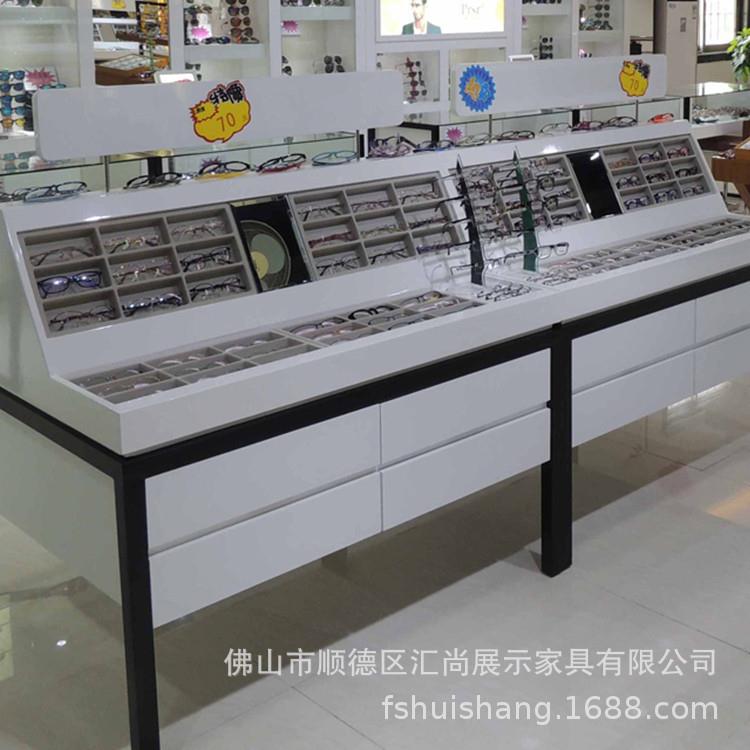 厂漆家定制眼镜店展柜烤具钢架模具眼镜陈列GD1004道柜快时尚中岛