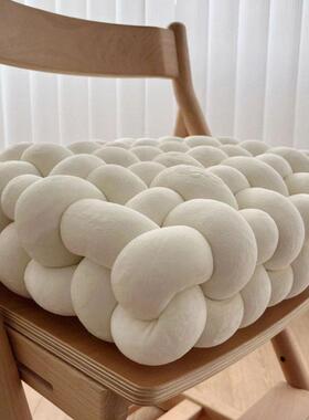 手工编织垫公椅子垫懒坐人地软垫子榻榻米上飘窗蒲团办室WDD网红