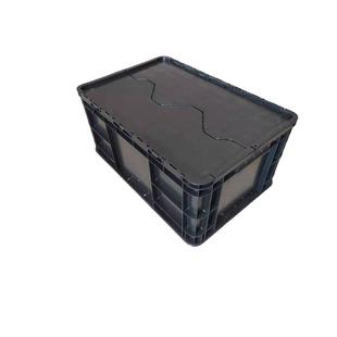 青岛600?400料?80带防静电塑箱电IWD子电器盖静电周转箱LR2H物流