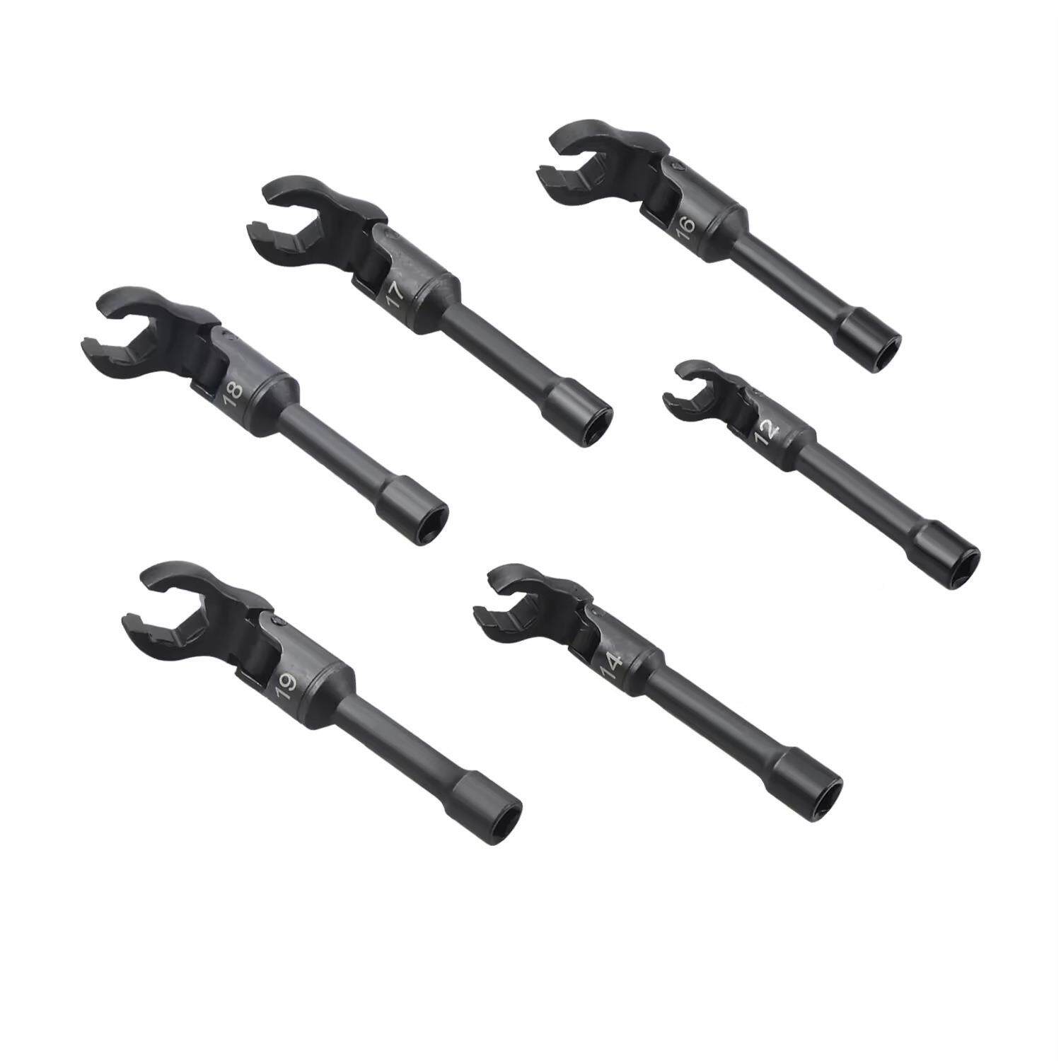 件6管套摇头油套筒套开口梅花扳手组XOG套工具装