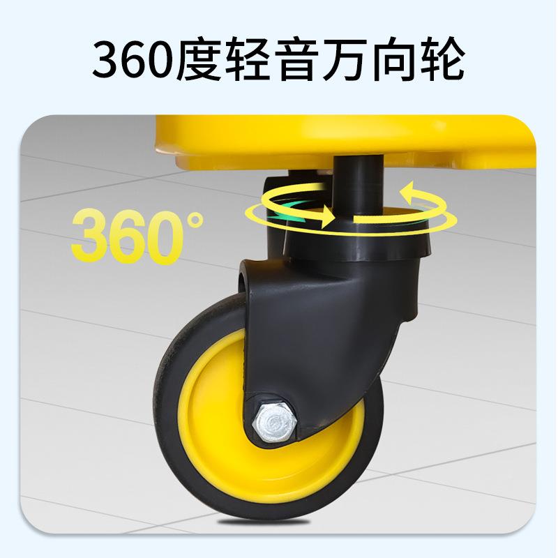 宝榨水车双桶家超酒店宾馆物业式保洁手压拖把843地拖挤水桶B-用4