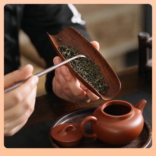 手碟工黑檀木茶则件套实木赏茶荷茶F766H5H8君子茶具茶道配件二茶