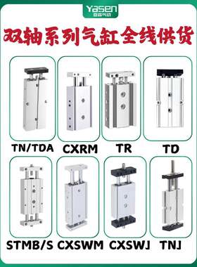 双杆双轴气长行程加长型大推力TN缸16/20/5/322-200321X300X400X0