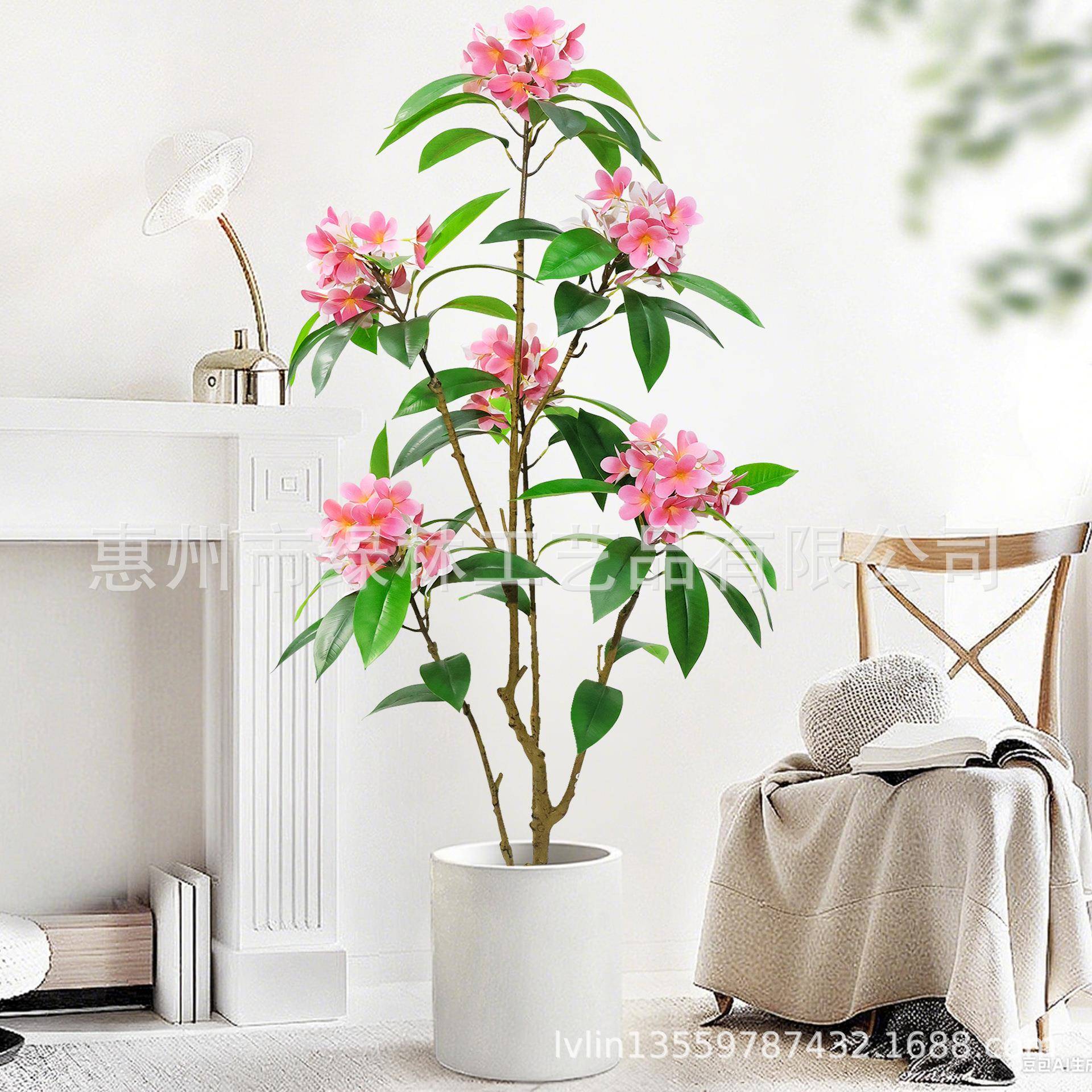 人造真仿真植物直鸡蛋花厂品lla12121家销绿植造景仿盆景新绿植盆