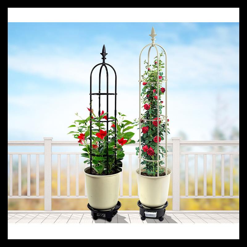 架玫花藤型栽U月季盆架爬花架藤瑰玫瑰架花DEB爬支欧式植物