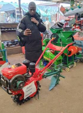 履带式0田园管理口出18柴油机款花生地锄草机机气死牛微MIP耕机新