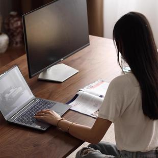 约北美黑胡木餐桌长方形轻奢简现代家用望月餐桌全榫卯实木桃饭原