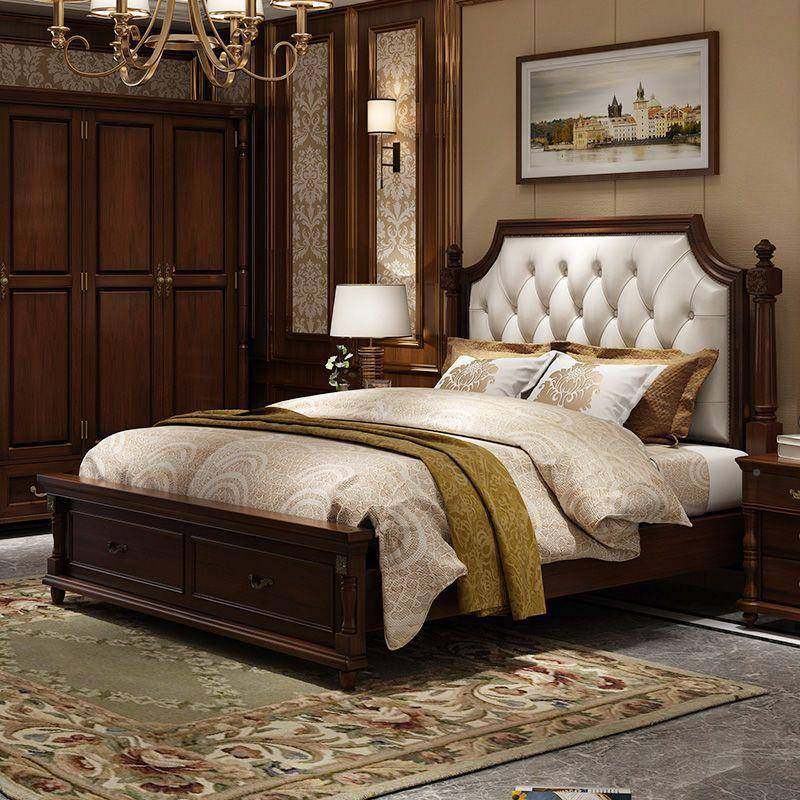 G美XKO式床实木18米床现代简约双人床主.卧Y欧式床公主家用1床.5