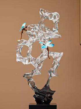 中式MC-TY-69山石雕塑艺术摆件样板间酒店大堂售楼处高装端玄关假