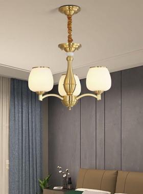 铜护中式眼轻奢中国全风全光谱51253新吊灯客厅别墅大厅餐厅民宿