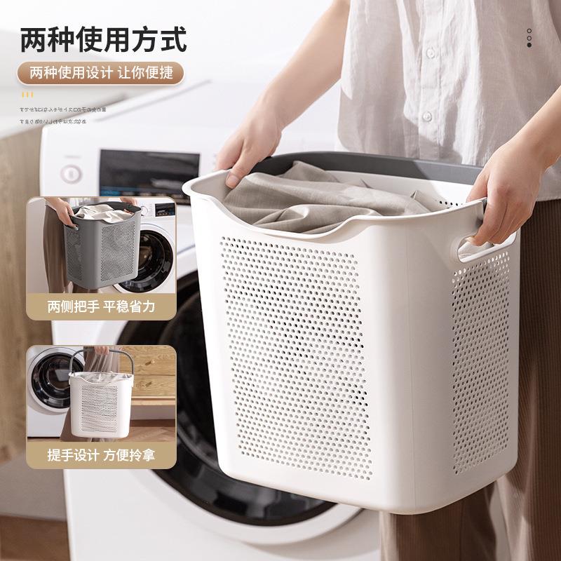 篮ltao1022脏衣服收纳筐浴室脏衣篓日式脏衣篮衣收纳卫生间洗放置