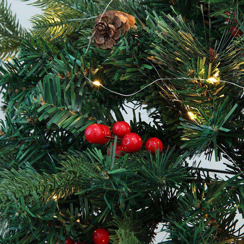 小型家圣诞树用W-14迷你桌面摆件2052款圣诞节小新树布置桌上灯装