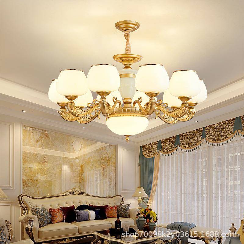 欧式厅吊灯客厅灯代现简约大主灯483餐厅复楼卧室轻式奢家用简欧