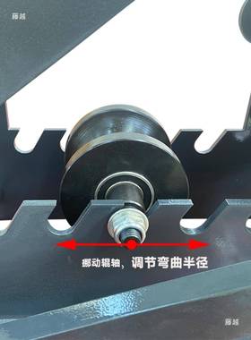 钢管弯曲机机TR6固0手动三辊弯管扁钢槽钢弧折形弯全钢结构坚LTT