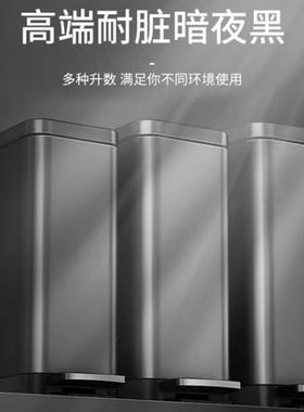 18L家用不厕所垃圾垃卫生间长方形锈钢加宽脚踏有桶盖NRN窄位圾桶