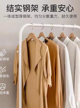 衣架简易隔卧XZX室落地挂衣架地移动脏衣篓落金属衣架夜衣服帽置
