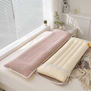 20家25新款全棉人纱布双长枕巾用棉简约百搭单91299143只装纯简约