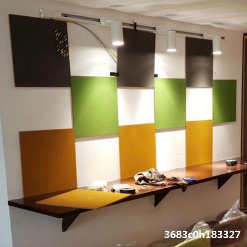 软景木板自板粘墙贴留言板照片墙文化墙背公告栏UIS室办公公司装