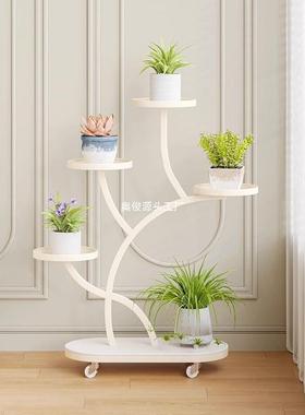 20物款25新花架子客厅落地式多层移动铁室艺花002131架阳台置架内