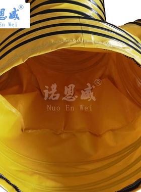 PVC四通风管风送风管机场船舶道厂隧矿用BWA风排管伸缩风管通厂