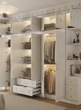 门RGQ设计欧整式家用卧多室经济型出租房体装五六组门衣柜单衣柜