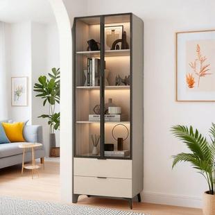 实木角墙角柜客厅落AHN地转角柜灯书置物收纳柜小柜户型柜无储物