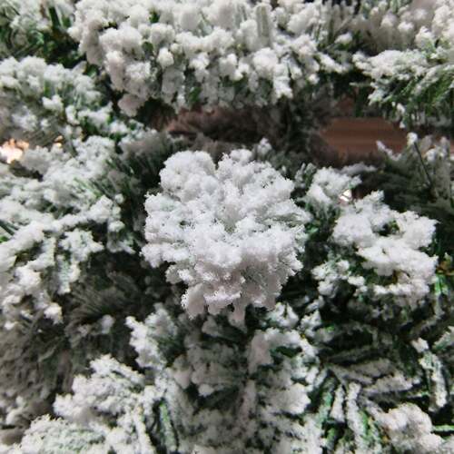 PVC加灯喷雪树植绒自动ali-76802树.1m树商超大型摆件圣诞雪亮灯