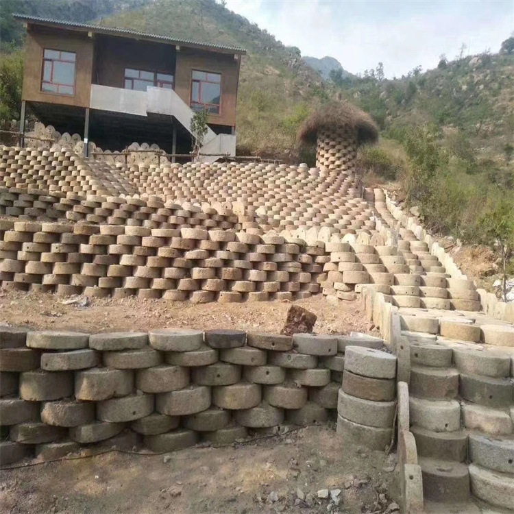 石磨农村民间老物件铺地石园林铺路踏步石磨盘民俗文化装修老磨盘
