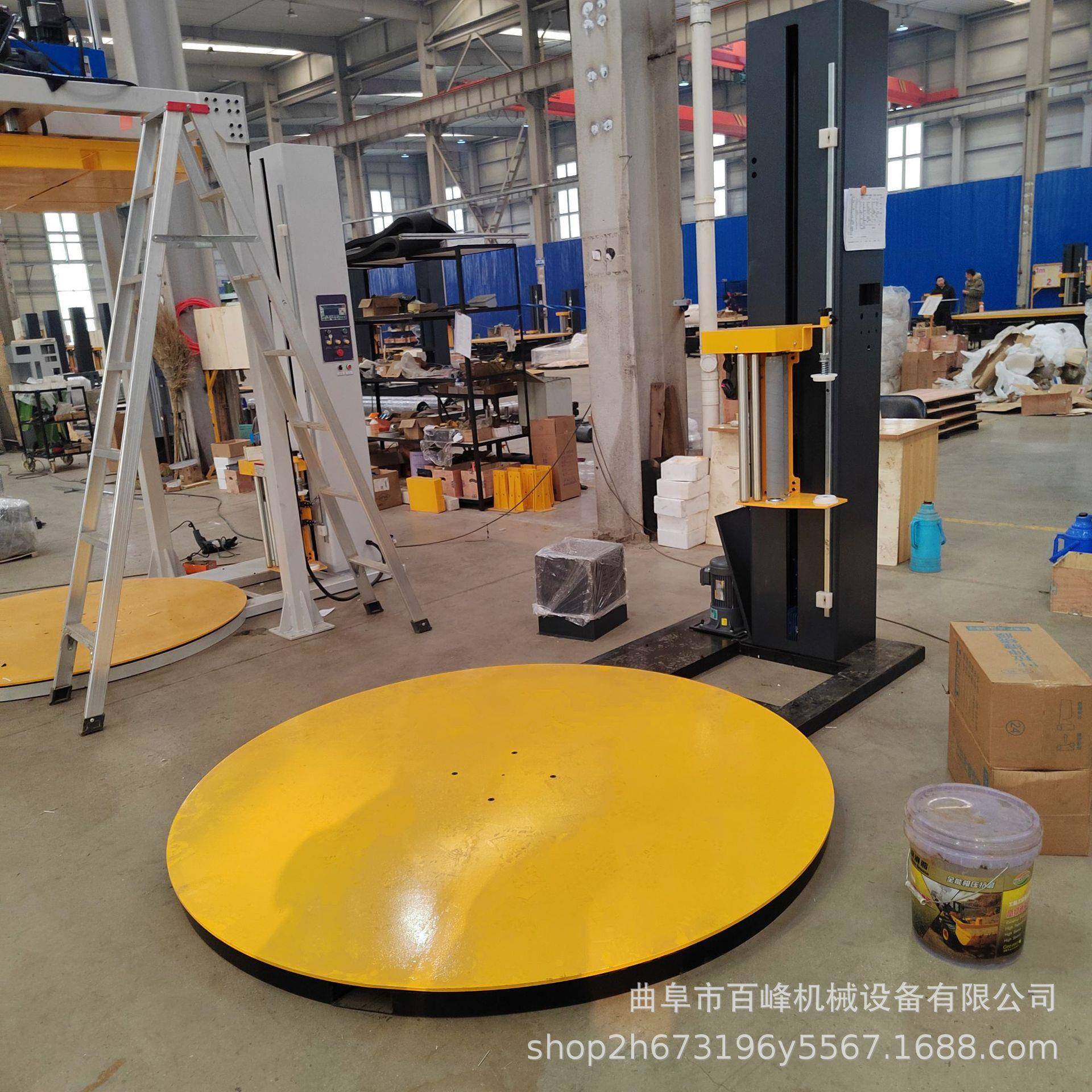 预拉伸缠包装机打包机底盘1650绕绕膜阻BF1650F-机拉式托盘装包机