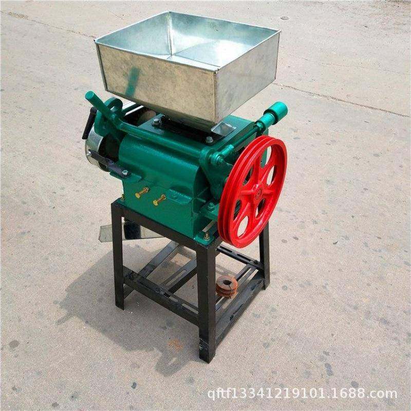 家用电对辊式破碎机酿酒玉米高粱破碎机燕麦粮食压辊挤扁机